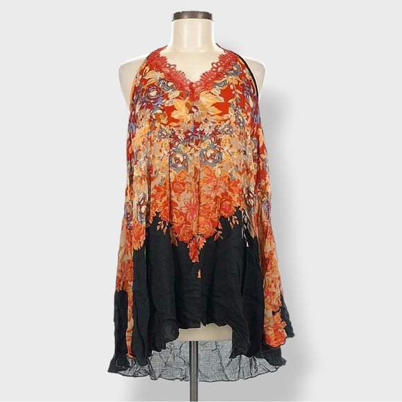 Free People Intimately Women’s Medium Floral Haze Printed Lace Mini Slip Dress - Picture 2 of 14